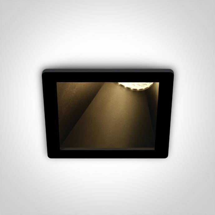 50105MA/B/B BLACK GU10 10W BLACK REFLECTOR DARK LIGHT ASSYMETRIC