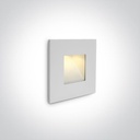 WHITE WALL RECESSED 1W LED WW IP44 220-240V