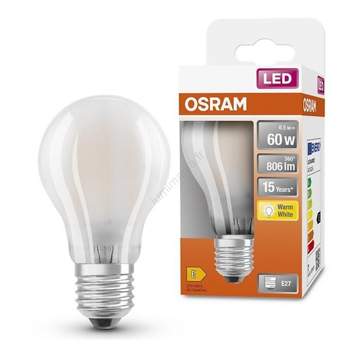 [100OSRP45E275.5827] AMP LED P45 E27 5.5W 2700K OSRAM