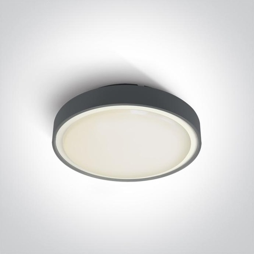 [OLI67280ANANW] ANTHRACITE LED PLAFO 24w WW IP65 230v