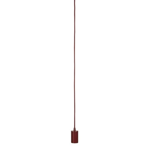 [SLV132658] FITU susp. A60 rond rouge bordeaux  2.5m cable with open cable end max. 60W