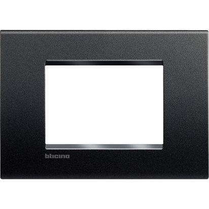 LNA4803AR Plaque de recouvrement carrée 3 modules - anthracite